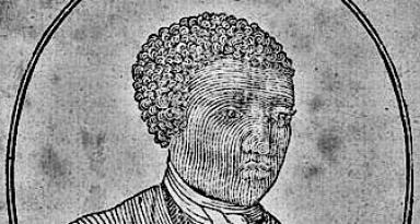 A portrait of the self-taught scientist Benjamin Banneker, taken from the title page of his 1795 almanac.